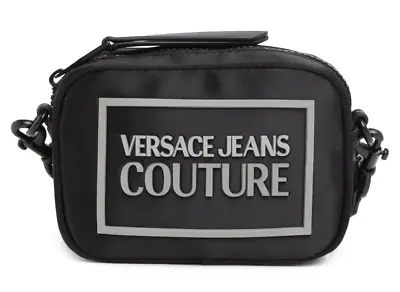 Versace Jeans Couture Women's Soft Pouch Logo Clutch Bag Purse In Black • $119.99