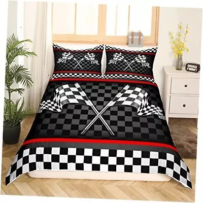 Racing Car Kids Duvet Cover Set Twin SizeBoys Girls Adults Bedroom/Gamer  • $50.11