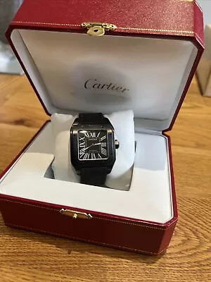 £3899.99 • Buy Cartier Santos 100 Carbon Watch                         Ref. WSSA0006