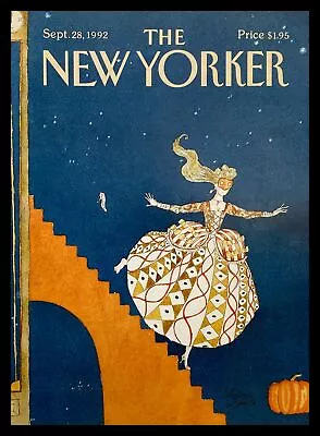 COVER ONLY The New Yorker September 28 1992 Pumpkin Shoe By Victoria R. No Label • $17.95