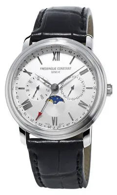 Frederique Constant Classics Business Timer Moonphase Mens Watch FC-270SW4P6 • $739