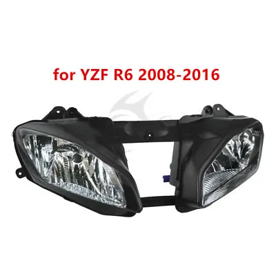 Black ABS Front Headlight Headlamp Fit For Yamaha YZF R6 YZFR6 03-05 06-07 08-16 • $63.19