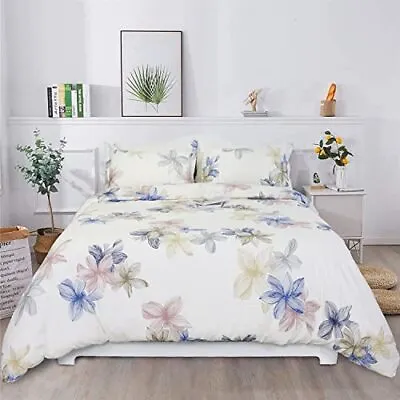 £82.20 • Buy  Duvet Cover Size,100% 600TC Washable Egyptian Queen Vintage White Floral