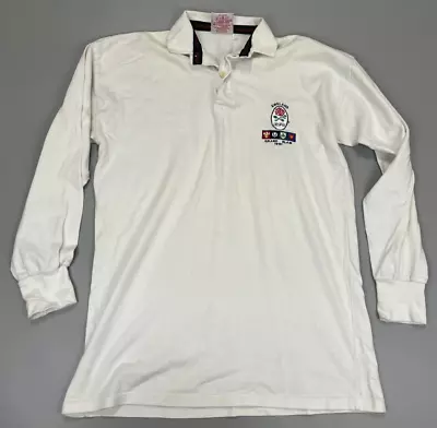 England Rugby Shirt 1991 Grand Slam Cotton Oxford Size L Large • £139.99