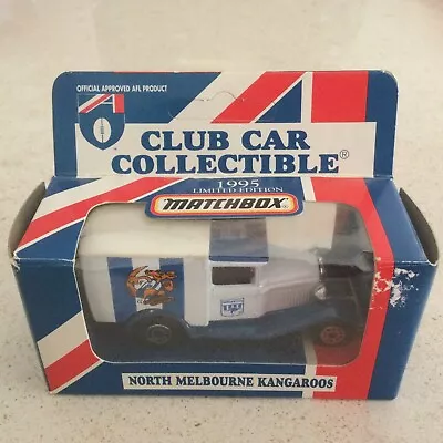 Matchbox Mb38 Model A Ford 1995 Afl Club Car Collectible North Melb Kangaroos • $10