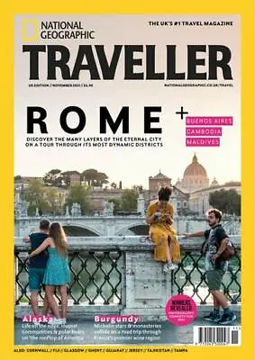 National Geographic Traveller Magazine November 2021 (rome Alaska Maldives) • £1.49