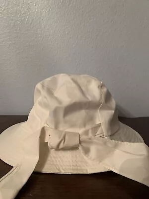 White Betmar Sun Shade Hat For Women Visor Tie • $49