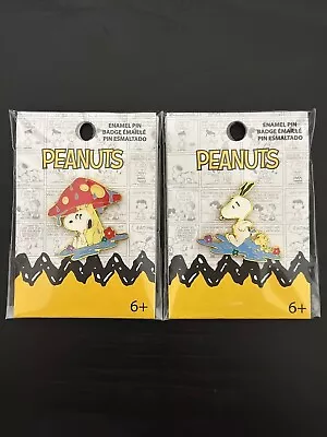 Loungefly Peanuts Snoopy And Woodstock Rainy Day Enamel Pin Set • $32
