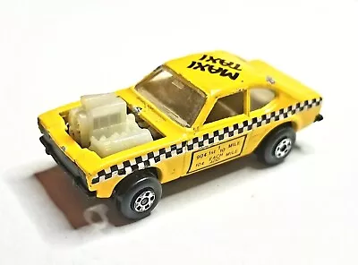 Vintage Matchbox Rolamatics Maxi Taxi Cab Yellow Black No 72  1973 Lesney • $4.75