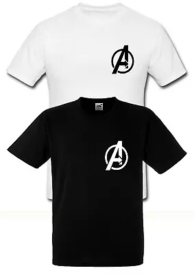 2pc Marvel Avengers Logo T Shirt Infinity War Endgame Captain America Youth Kids • £10.99