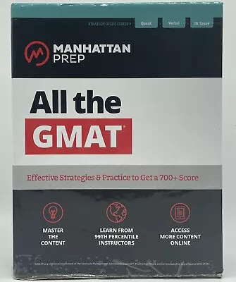 Manhattan Prep GMAT Strategy Guides: All The GMAT : Content Review Set Of 3... • $54.95