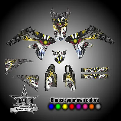 Suzuki RMZ250 2004-2016 Evil Monster / Joker Graphics Decal Sticker Wrap Kit • $188.05