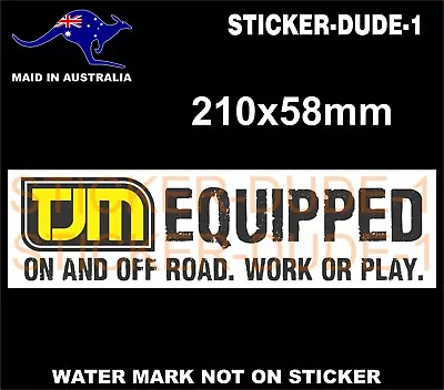 Tjm Bumper Sticker 4x4 Accessories • $5.50