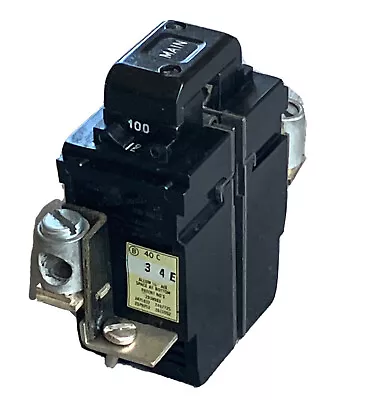 $59.99 • Buy 100 Amp Pushmatic Bulldog P2100 MAIN Breaker Double Pole 100A Used GUARANTEED!!