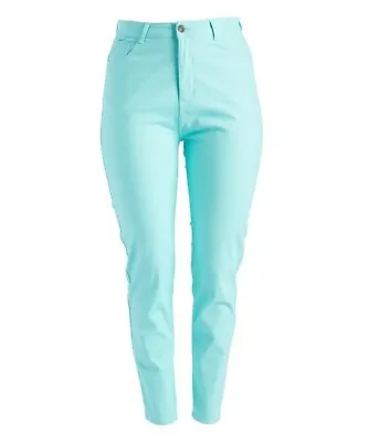 Ladies Premium Skinny Jeans - Mint Green Brushed Denim - Size 12 - Brand New • $24