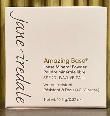 Jane Iredale Amazing Base Loose Mineral Powder SPF 20 NEW In Box 0.37 Oz NEW • $27.95