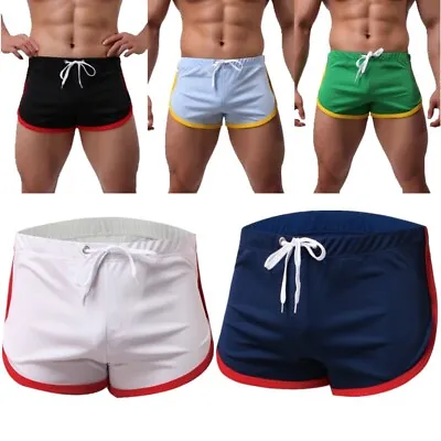 Men's Sports Shorts Quick Dry Lightweight Workout Gym Running Shorts Trunks Sexy • $10.91