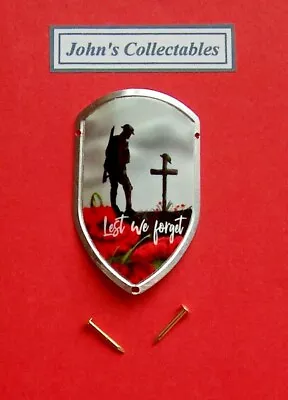 Military Lest We Forget Walking / Hiking Stick Badge/ Mount New In Packet Lot 3 • £3.25