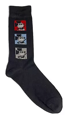 New Disney Mens MICKEY MOUSE STEAMBOAT WILLIE Socks 90 YEARS THE TRUE ORIGINAL • $6.17