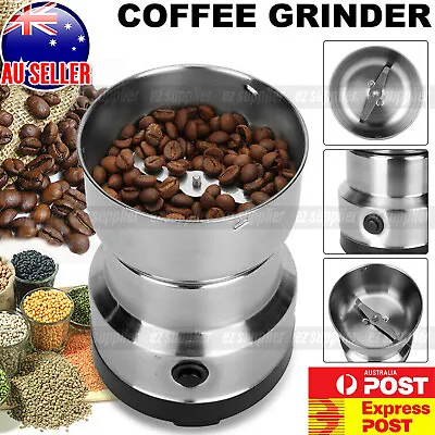 Electric Coffee Grinder Grinding Milling Bean Nut Spice Matte Blender 220V HOT • $14.92
