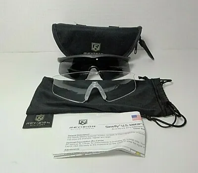 REVISION Sawfly Military Ballistic Eyewear Sunglasses Smoke & Clear Lens • $84.99
