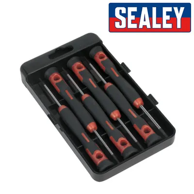 Sealey Precission Tamperproof Security TRX-Star Torx Screwdriver Set 6pc T5-T15 • £10.98