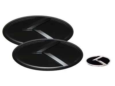 3D K Logo Emblem Black & Black 3pc (Fits: KIA 2014-2016 Forte Koup) • $45.99