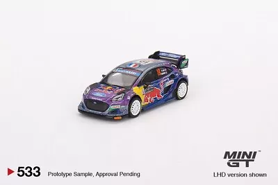 Mini GT 1:64 Ford Puma Rally M-Sport Ford WRT 2022 Rally Monte Carlo Winner 533 • $19.99