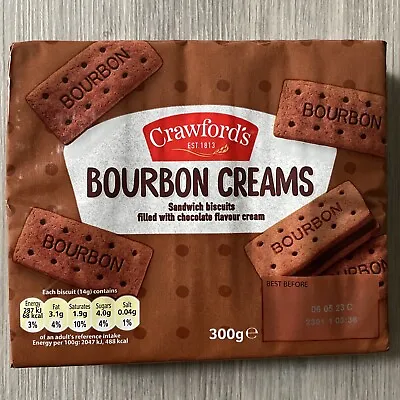 £7.99 • Buy 3X Crawford's Bourbon Creams Sandwich Biscuits 300g Vegetarian