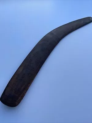 Antique Vintage Boomerang Tribal Carving Ornate Decorated Iconic Wood Sculpture • $1000