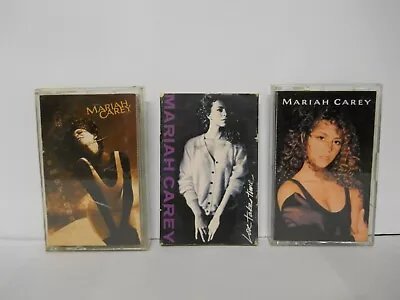 Lot Of 3 Cassette Tapes Mariah Carey Love Takes Time & Emotions W/Inserts • $19.95