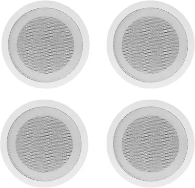 CCL5T White 70V 5  Commercial Ceiling Speakers 4 Restaurant/Office • $71.99