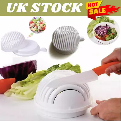 Salad Cutter Bowl Fruit & Vegetable Chopper Slicer Popular 60 Seconds Perfect UK • £7.57