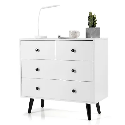 $169.95 • Buy Storage Cabinet 4  Chest Of Drawers Dresser Cupboard Sideboard Organizer Table