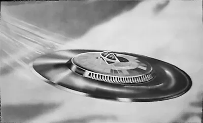 1955 United States Airforce Artist Concept Photo Ufo Flying Aircraft Jet Plane • $182.29