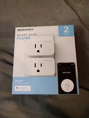 Merkury Innovations Smart Wi-Fi Plug 2pk Brand New • $14