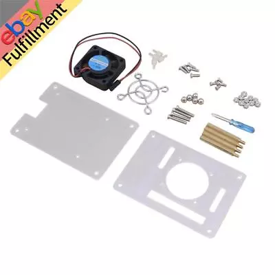 Arcylic Clear Case Shell Cooling Fan Heatsink For Raspberry Pi 3/2 Model B/B+ • $9.95