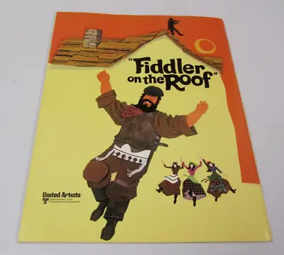 1971 Fiddler On The Roof Movie Souvenir Program Book Vintage  Topol • $8.99