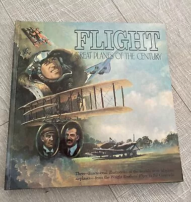 Flight Great Planes Of The Century 3D 3 Dimensional Pop-Up PHC Book Viking 1985 • $15