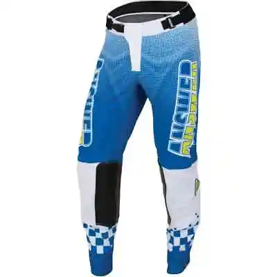 Answer Racing A22.5 Elite Revolution Motocross Pants Blue/white (36) 447181 • $26.99