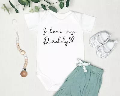 Baby Grow 08 I Love My Daddy - Baby Grow - Baby Vest Novelty Gift • £7