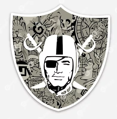 Las Vegas Raiders Mexico Aztec STICKER - Sin City Football Former Oakland NFL • $5.49