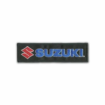 Suzuki Patch Motorcycles Biker 11.3 Cm X 3.5 Cm Iron-on Or Sew-on Embroidered • $12.75