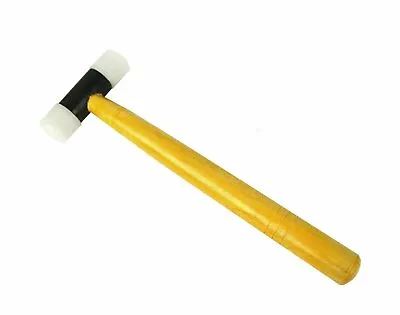 Nylon Hammer 1  Face Wood Handle Jewelry Making Metal Forming Jewelers Mallet • $28.95