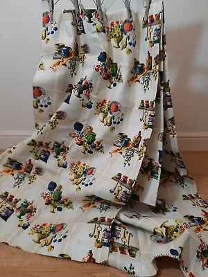 Fabric Panel Project Craft Kitchen Retro Offcut Piece Cotton Large 414cm X 120cm • £70