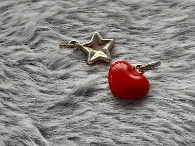 Links Of London Silver 925 Red Heart And Star  Charm Pendant • £40