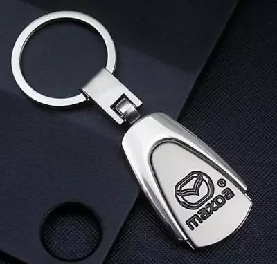 Mazda Logo Titanium Keyring Keychain Key Chain Ring  M3 M6 CX3 CX5 CX7 • $12.95