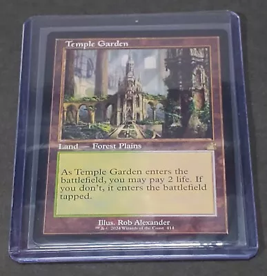Magic The Gathering-Temple Garden (Retro Frame) - Ravnica Remastered (RVR) • $19.99