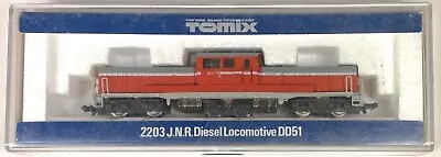 TOMIX DD 51 N Gauge JNR Diesel Locomotive 2203. Runs Needs Repair Restore. • $19.99