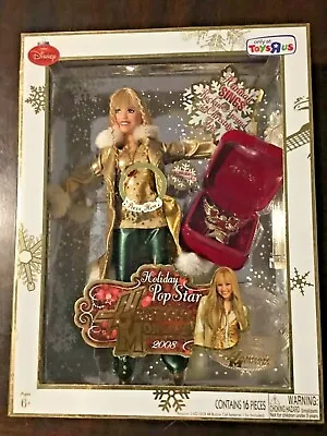 Disney Hannah Montana Miley Cyrus ToysRus Holiday Pop Star 2008 Holiday Edition • $54.99